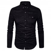MUSE FATH Mens Printed Casual Button Down Shirt-Cotton Long Slee