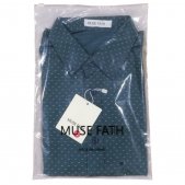 MUSE FATH Men’s Printed Dress Shirt-100% Cotton Casual Long Sleeve Shirt-Regular Fit Button Down Point Collar Shirt