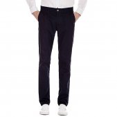 MUSE FATH Man’s Slim Tapered Flat Front Pant, Modern Fit Casual Trousers