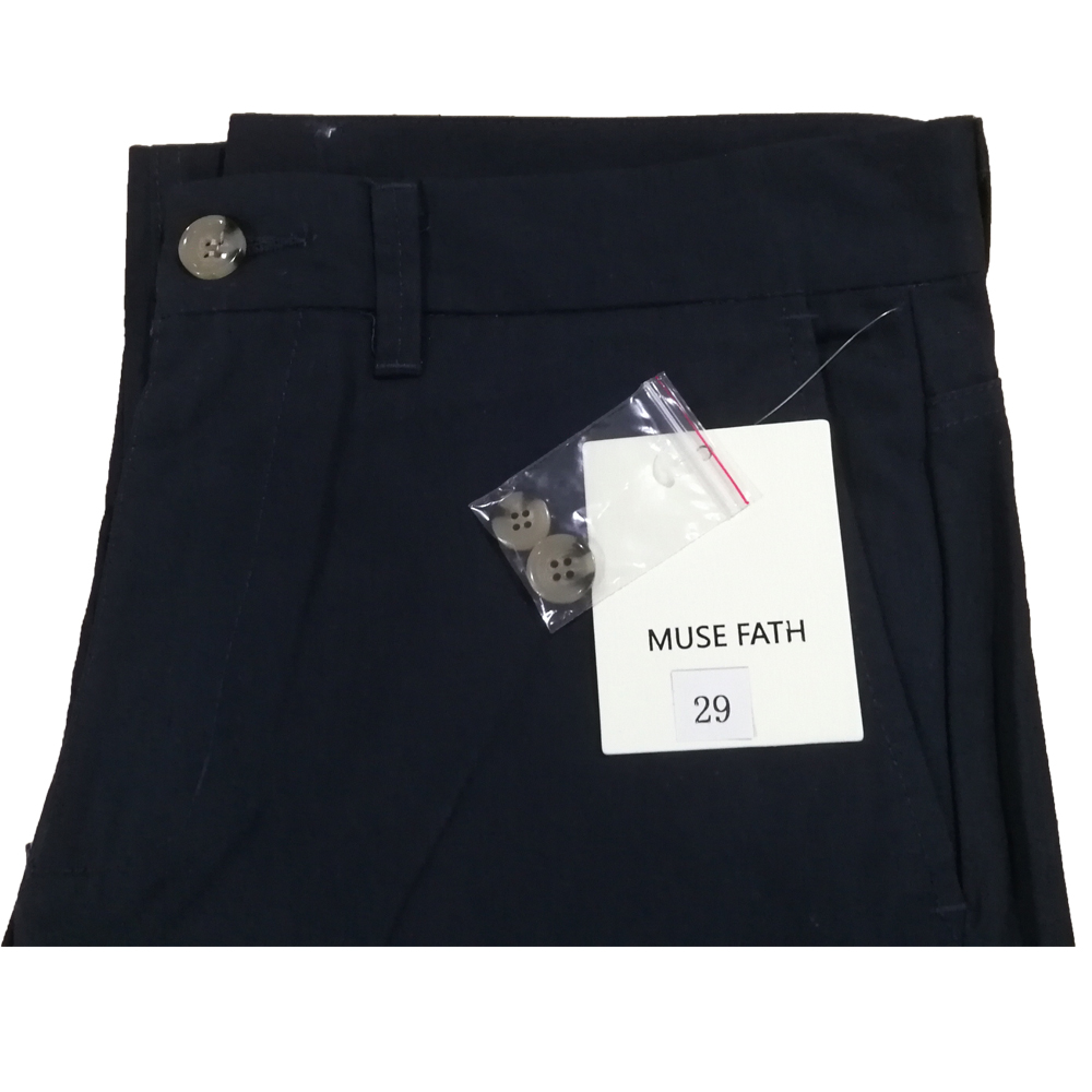 MUSE FATH Man’s Slim Tapered Flat Front Pant, Modern Fit Casual Trousers - Click Image to Close